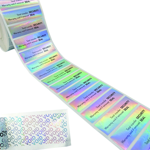 Proveedor de Materiales, Rollo de Etiquetas Adhesivas al por Mayor, Etiqueta de Seguridad Holográfica Personalizada, Sello VOID, Etiqueta de Garantía a Prueba de Manipulación - Product Image 1