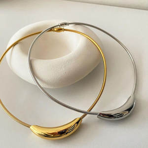 Gargantilla de Serpiente con Baño de Oro de 14K y 18K, Cadena Elástica Gruesa de Acero Inoxidable para Hombre y Mujer - Product Image 5