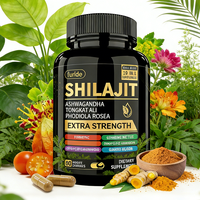 Compléments alimentaires en capsules de Shilajit de marque privée, stimulant énergétique, soutien immunitaire pour adultes, pilules de haute qualité pour la santé masculine