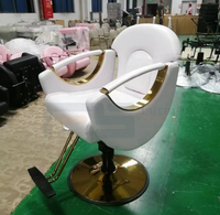 Chaise de salon robuste de haute qualité Ensemble de salon de coiffure Antique Barber Chaise de barbier réglable en hauteur