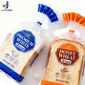 Bolsa de Embalaje de Pan de Plástico Reutilizable con Diseño Impreso Personalizado, Bolsa de Pan de OPP y PE con Fondo Cuadrado y Asa, Bolsa de Embalaje de Panadería - Product Image 4