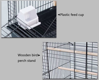 Cage à oiseaux en métal Offre Spéciale cage d'élevage cage à oiseaux avec support cage pour animaux de compagnie canari maison