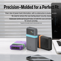Étui de protection en silicone SIKAI pour CUKTECH 15 Air Super Power Card GaN Power Bank, résistant aux chocs, anti-rayures