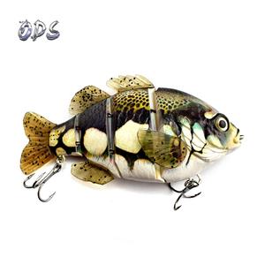 Nouveaux leurres de pêche à joint métallique Quatre sections 5 pouces tilapia oem leurre usine pêche articulée - Product Image 4