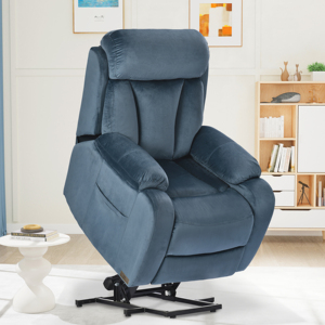 Fauteuil inclinable électrique pour personnes âgées avec télécommande, canapé inclinable électrique, fauteuil inclinable en tissu avec assistance à la levée - Product Image 1