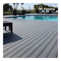 Planches de terrasse en relief à surface grain de bois pour bord de piscine