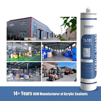Scellant acrylique à base d'eau blanc de 300 ml, populaire sur le marché américain, séchage rapide, peignable, mastic pour peintre