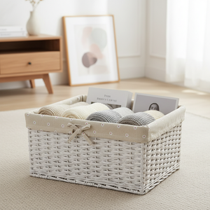 3 Adet El Dokuması Doğal Su Sümbülü İstiflenebilir Asılı Saklama Sepetleri Ev Oturma Odası ve Banyo İçin - Product Image 4