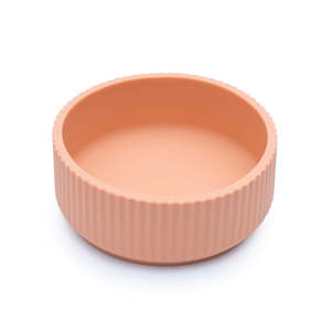 ชามลายทาง ปลอดสาร BPA ใช้กับไมโครเวฟและเครื่องล้างจานได้ ชามเด็กแบบไม่มีช่องแบ่ง อุปกรณ์ป้อนอาหารเด็ก ชามซิลิโคน ชามเด็ก - Product Image 1
