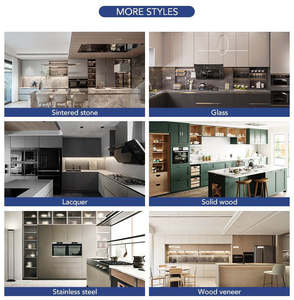 Îlots de cuisine et chariots en bois de chêne modernes personnalisables avec 6 + tiroirs Différentes tailles de couleurs Nouvelle armoire de l'année Matériaux en option - Product Image 2