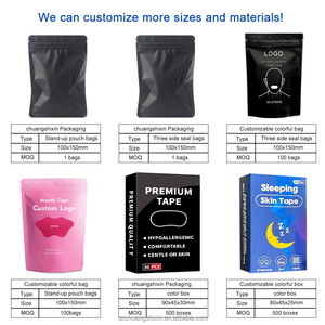 Benutzer definierte Anti-Schnarch-Körper pflaster Latex freie Nasen streifen 95% Baumwolle 5% Spandex SAMVO Marke Schneller Versand Verbesserte Atmung - Product Image 3