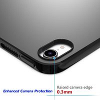 Étui pour tablette en TPU souple noir Transparent pour iPad Mini 7 Mini 6 Anti-jaunissement antichoc Flexible étanche enfants couvre