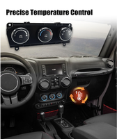 Panneau de commande de chauffage et de climatisation 55111167 pour Jeep Wrangler 2011-2014, commande manuelle de climatisation HVAC avec 3 boutons