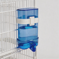Distributeur d'eau automatique pour oiseaux, mangeoire suspendue transparente pour petits perroquets, canaris, calopsites, pigeons, accessoires pour cage à animaux