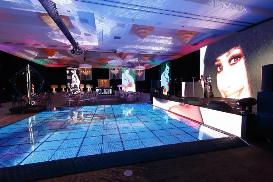 P2.5 P2.9 P3.91 Interactive Indoor LED Dance Floor Screen Led Video Dance Floor For Club Party Fashion Show Dance Floor Screen
