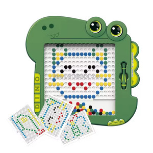 Jouets éducatifs Lucky Toys Montessori, jeu de perles magnétiques à faire soi-même, tableau de dessin et de peinture, jouets multifonctionnels pour enfants de maternelle - Product Image 1