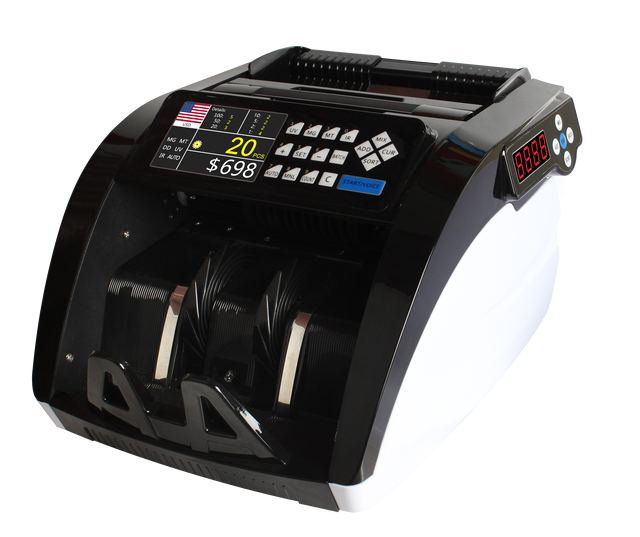 AL-6100T Note Counting Machine Money Counterfeit Detector Machine Counting Money Currency Machine