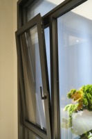 Puertas y ventanas de aluminio personalizadas, ventanas abatibles de vidrio Low E de bajo consumo, ventanas caseras de inclinación y giro de doble acristalamiento