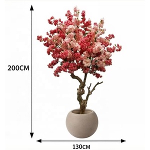 Arbre artificiel de fleurs de <span class=keywords><strong>cerisier</strong></span> <span class=keywords><strong>japonais</strong></span> Sakura rose luxueux de 200 cm, coloré, pour la décoration de magasins, d'hôtels, de mariages et de festivals - Product Image 2