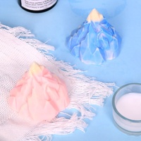 DM313 — moule artisanal en résine de Silicone en forme de crête, outils de cuisson de crème glacée, de gâteau au chocolat, bricolage, bougie à savon, en résine, 3D