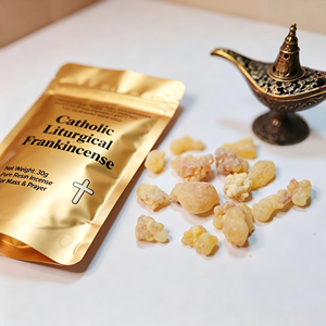 Encens liturgique catholique de qualité supérieure |   Encens en résine 100% naturelle pour la messe à l'église, la prière et les cérémonies <span class=keywords><strong>sacr</strong></span>ées |   30g - Product Image 1