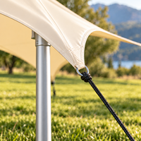 Tente extensible en PVC résistant aux UV 750g avec paroi en tube d'aluminium de 2,5 mm d'épaisseur pour événements en plein air