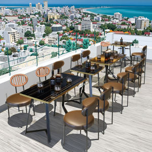 Ensemble <span class=keywords><strong>de</strong></span> meubles <span class=keywords><strong>de</strong></span> bar industriels modernes en fer forgé, canapé, table murale, chaise pour taverne, barbecue, <span class=keywords><strong>restaurant</strong></span>, salon <span class=keywords><strong>de</strong></span> thé, café, salon - Product Image 5