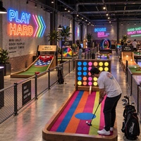 Jeu de golf interactif Quatre à la suite : Défi de putting mini-golf – Solution tout-en-un pour la location d'événements, les fêtes foraines et le divertissement en intérieur