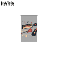 InVisia Outdoor P15/P20 Écran LED transparent suspendu pour drone, effet tapis magique, toile de fond de scène, étanche -20°C~50°C, Polyester