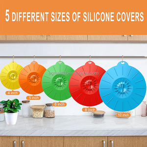 Couvercles en silicone à prix réduit, sans BPA, à ventouse, pour bols, micro-ondes et casseroles, pour la conservation des aliments - Product Image 2