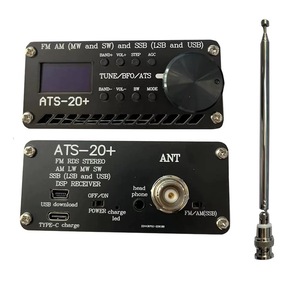 Radio portable ATS-20+ FM AM SSB DSP avec écran LCD, chargement USB, corps métallique - Product Image 1