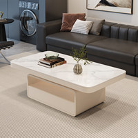 Table basse de style italien minimaliste moderne, meubles de salon haut de gamme adaptés à la maison familiale