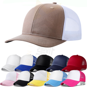 Gorra de béisbol de malla de 5 paneles personalizada de fabricante OEM, gorras traseras de algodón, gorra de camionero a granel con logotipo bordado 3D - Product Image 1