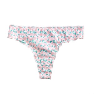 <span class=keywords><strong>Perizoma</strong></span> da donna in cotone a 6 colori con stampa floreale e frutta, morbido ed elasticizzato, intimo ad alta elasticità - Product Image 4