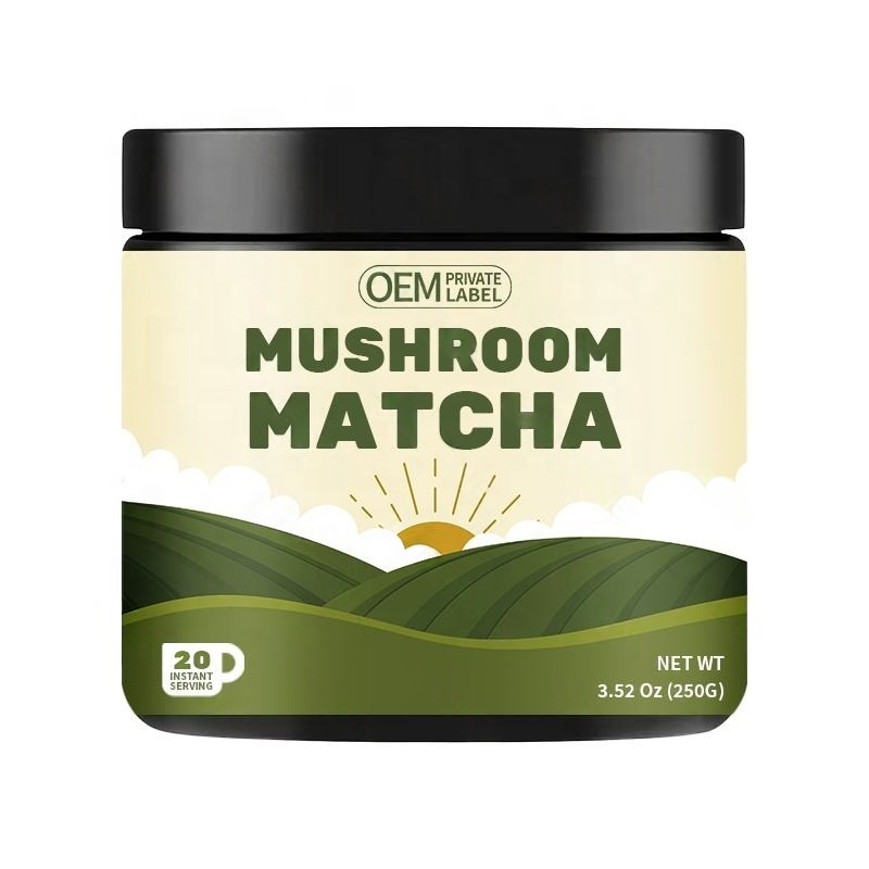 Супер зеленый порошок Заводская цена гриб Matcha травяные добавки