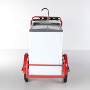 Bici elettrica del carrello del triciclo del gelato da vendere triciclo del carico della cabina con il congelatore per la consegna del cibo - Product Image 5