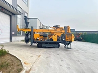 Foreuse hydraulique complète sur chenilles de 400 m à circulation inversée, machine de forage de puits d'eau robuste pour l'exploration minière