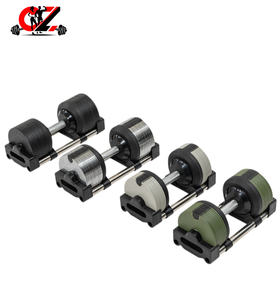 CZFIT Adjustable Dumbbells 16kg 20kg 24kg Quick-Adjust, Breathable Unisex Steel <b>Free</b> <b>Weight</b> HighQuality Fitness Equipment Unisex - Product Image 2