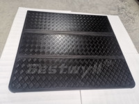 BESTWYLL 4X4 Couvre-caisse de camion en aluminium à profil bas, couvre-caisse rigide pliable en trois parties pour Ford Ranger Wildtrak Nissan Navara Triton XZ02