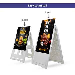 Supporto per Insegne a Cornice per Gallerie d'Arte, Mostre ed Eventi - Espositore Professionale per Cartelli <span class=keywords><strong>Sandwich</strong></span> - Product Image 4