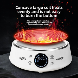 Cuisinière à Induction Concave Électrique Portable OEM 3500W Surface de <span class=keywords><strong>Cuisson</strong></span> à Induction Commerciale à Vitesse Rapide avec Commande à Bouton pour Usage en Cuisine - Product Image 4