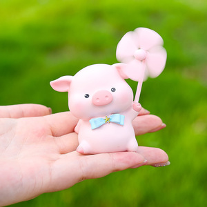 Figuras de Resina de Molinos de Viento con Forma de Animales, Pequeños Adornos de Escritorio, Decoración del Hogar, Muñecos de Dibujos Animados, Regalo de Artesanía Artística - Product Image 2