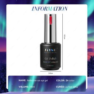 JTING - Juego de Esmaltes de Uñas en Gel de Ojo de Gato Reflectante de 24 Colores, Colección Popular en Caja, Esmalte de Uñas en Gel de Ojo de Gato de Alta Calidad y Brillo - Product Image 2