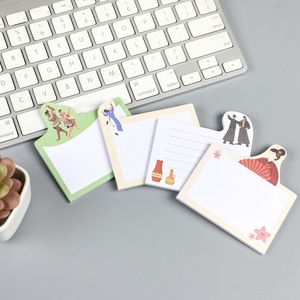 Notes autocollantes transparentes personnalisées de haute qualité, en forme de dessin animé mignon, plusieurs couleurs, papier auto-adhésif portable pour - Product Image 1