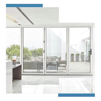 NUOXIN-Puerta corrediza de vinilo blanco estilo americano, puerta de PVC de vidrio de baja emisividad, puerta corredera upvc para patio, puertas y ventanas con pantalla