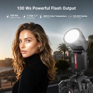 NEEWER Z3R para <span class=keywords><strong>Nikon</strong></span>, Flash de Estudio TTL de 100 Ws y 24 G con Pantalla Táctil, 1/8000 s HSS, 500 W de Potencia Completa, Disparo Continuo para Cámaras - Product Image 2