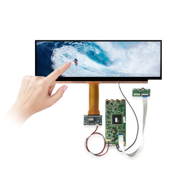 14 Inch 4K LCD Screen Display Ultra Wide Touch Screen LCD bar Display 3840*1100 PC Mobile Phone Compatible with Panel Main Board