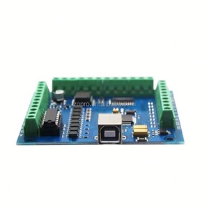 การ์ดควบคุมการเคลื่อนที่ Mach3 12-24V 100KHz รองรับตำแหน่งที่จำกัด การ์ดควบคุมการเคลื่อนที่แบบ USB 4 แกน การ์ดควบคุม CNC MACH3 - Product Image 3