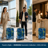Ensemble de bagages rigides ABS+PC, valise à roulettes de voyage 20/24/28 pouces avec motif personnalisable, valise à roulettes 3 pièces pour le voyage