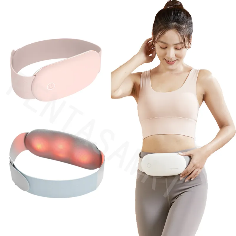 Abdomen and Waist Massager Electric Heating Belt Woman Period Relief Abdomen Kneading Air Bag Pressure Massager Air Compression